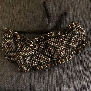 AE chunky metallic tie bracelet